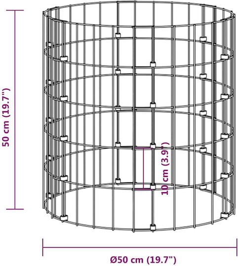 3115941 Metallic Open Type Composter Ø50x50