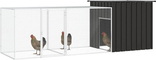 vidaXL vidaXL Galvanized Steel Poultry Coop M3 x P1 x H0.91m