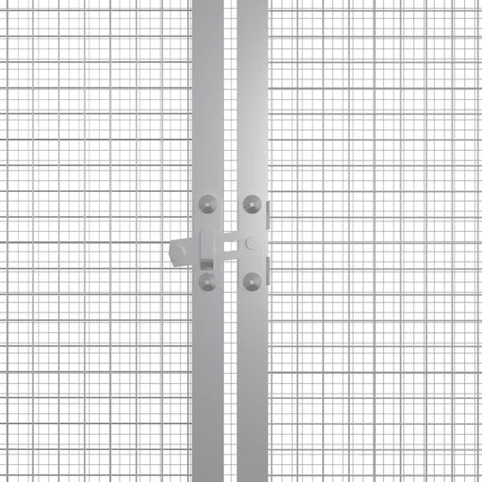 vidaXL Poultry Coop of Galvanized Steel L2 x W1 x H0.91m