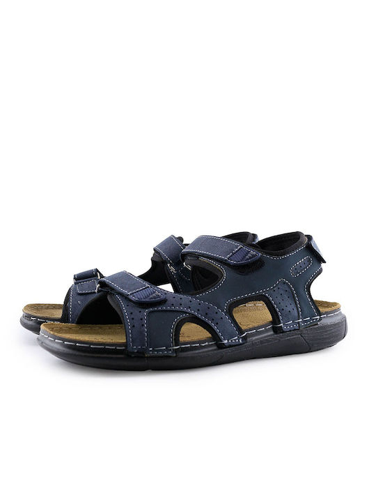 Love4shoes Herrensandalen in Blau Farbe