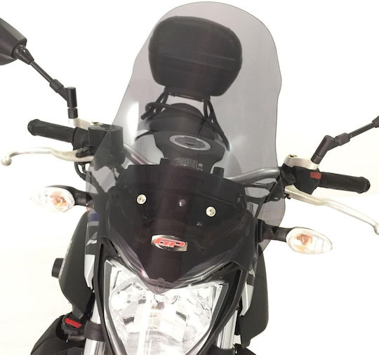 GPK Motorcycle Windshield & Windscreen Tinted Visor for Yamaha MT-125 47cm 2015-2019 19140401200505