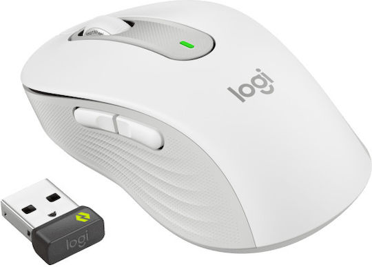 Logitech Signature M650 L for Business Wireless Bluetooth Mouse Off-white Large