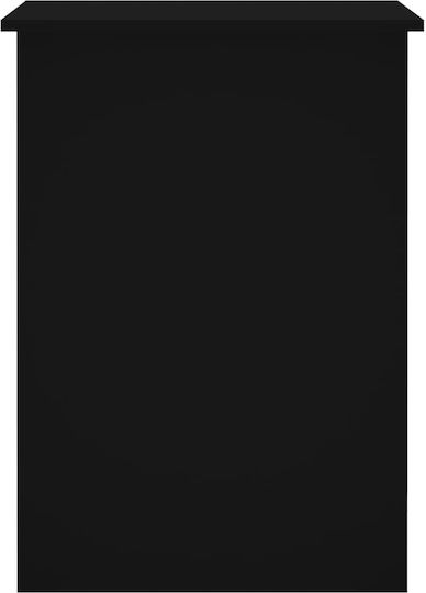 Дървено Черно Бюро 100x55x75см