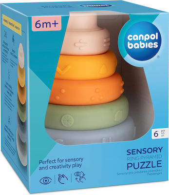 Canpol Babies Pyramiden-Spielzeug Πυραμίδα aus Silikon für 6++ Monate