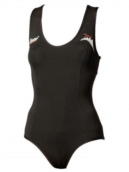 Dea Activewear Swimsuit with Zipper Black