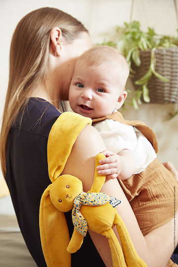Kaloo Животинче Зайче Малко Ochre за 3++ месеца