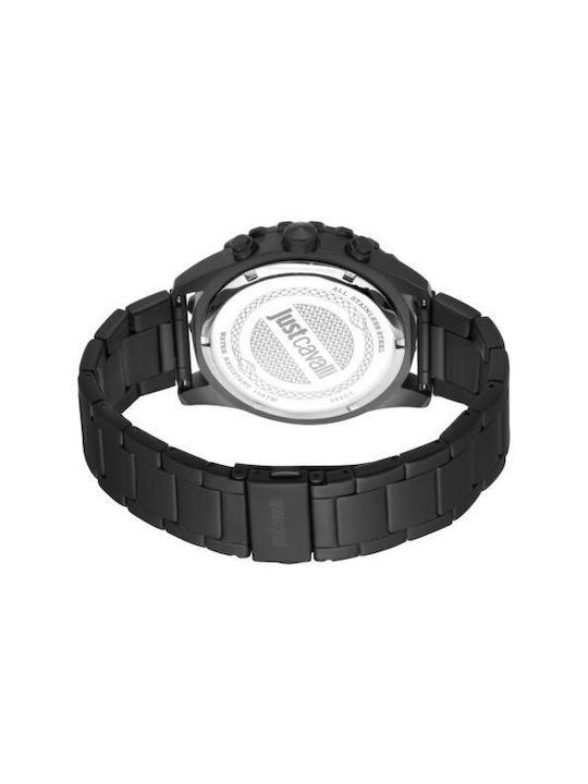 Just Cavalli Uhr Batterie mit Schwarz Metallarmband