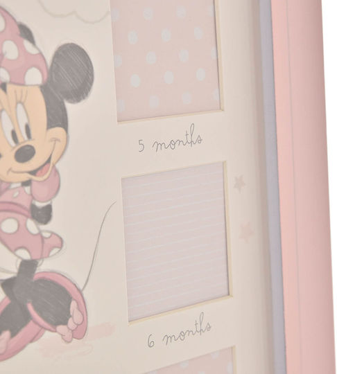 Disney Minnie Детска Рамка за снимки Дърво Розов 28x28см