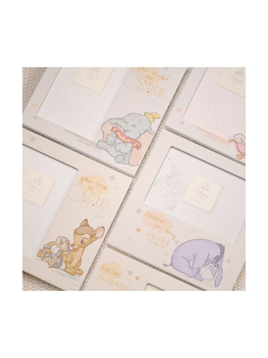 Disney Bambi Παιδική Κορνίζα Ξύλινη Λευκή 18.5x18.5cm