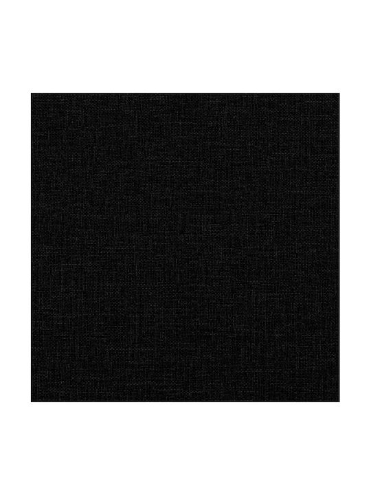 Three-Seater Couch Bed Black 200x89x70 cm