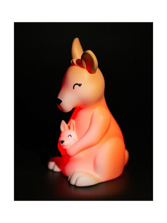 Dhink Φωτάκι Νυκτός LED Kangaroo Ρεύματος Κίτρινο