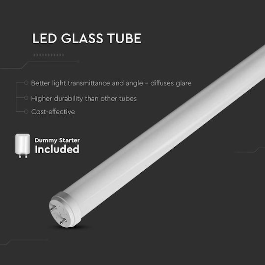V-TAC LED Bulb 20W Fluorescent Type 150εκ. for Socket G13 and Shape T8 Cool White 105lm