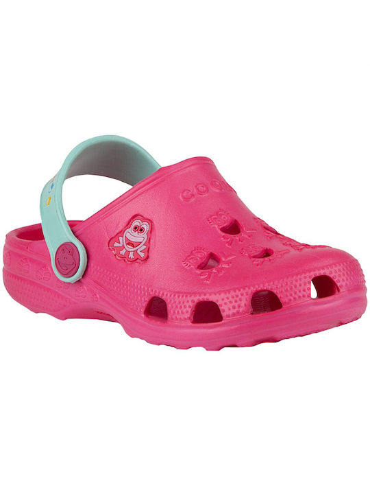 Coqui Children's Beach Clogs Fuchsia