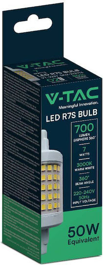 V-TAC Λάμπα LED 7W 78mm για Ντουί R7S Ψυχρό Λευκό 700lm