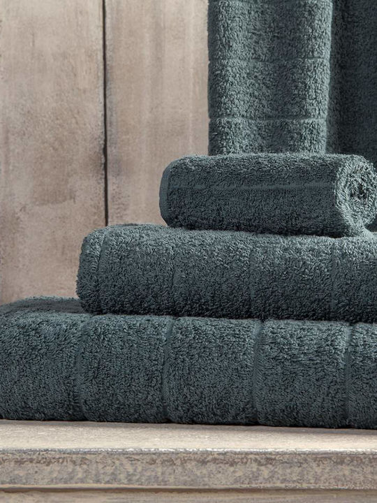 Cannon Bath Towel Set 3pcs Cotton Fresh Dark Petrol Weight 500gr/m²