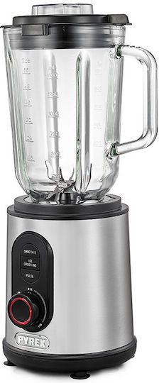 Pyrex SB-870 Blender with Glass Jug 1.5 lt 1200W Inox
