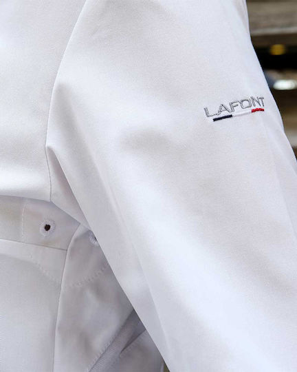 Lafont Σακάκι Σεφ 100% Microfiber Γυναικείο Μαύρο με Μακρύ Μανίκι Nutmeg
