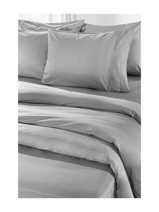 Guy Laroche Duvet Cover Cotton Queen 255x245 Color Plus 1112092123018 Gray