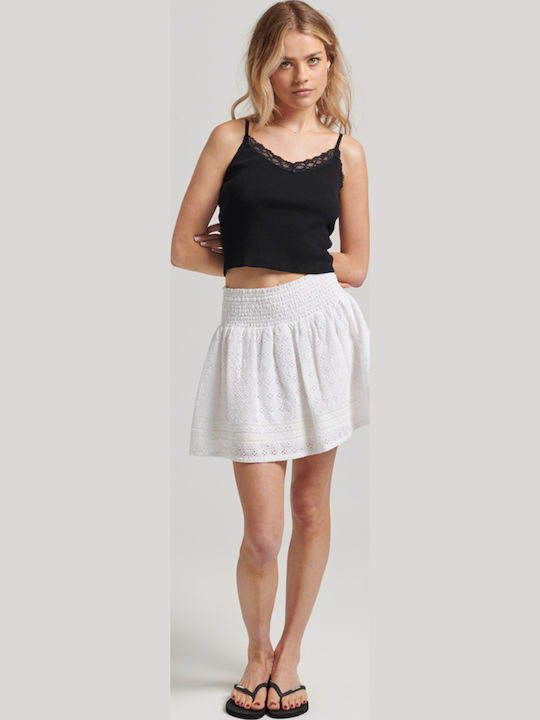 Ovin Vintage Mini Skirt White