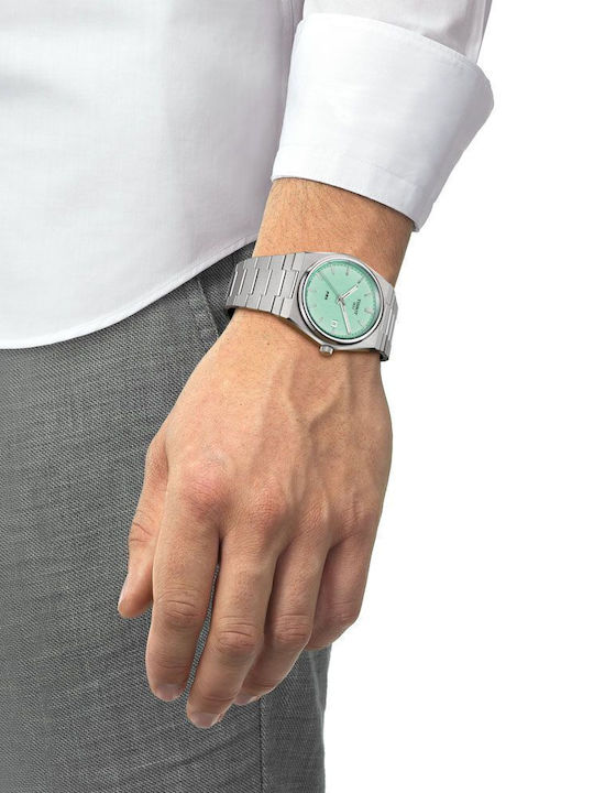 Tissot T-Classic PRX Men's Watch 40mm Battery with Silver Metal Bracelet