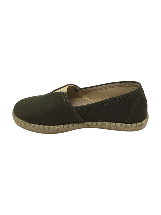Women's Fabric Espadrilles Khaki