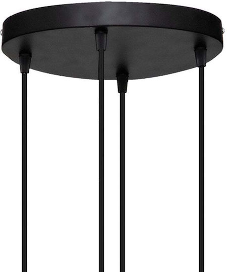 Atmosphera Alak Ceiling Light Gold Bell for 4 E27 Bulbs 18x18cm