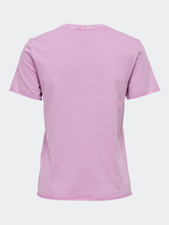 Only Women's T-shirt Purple