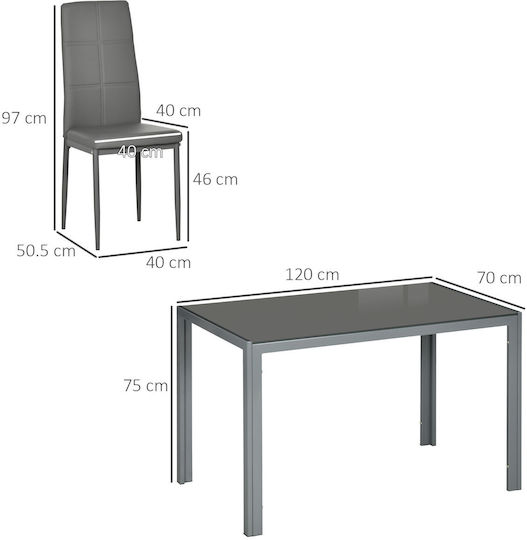 Esszimmer 5Stück 120x70cm
