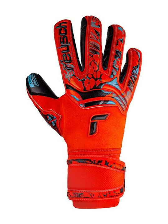 Reusch Attrakt Freegel Gold X Adults Goalkeeper Gloves Red