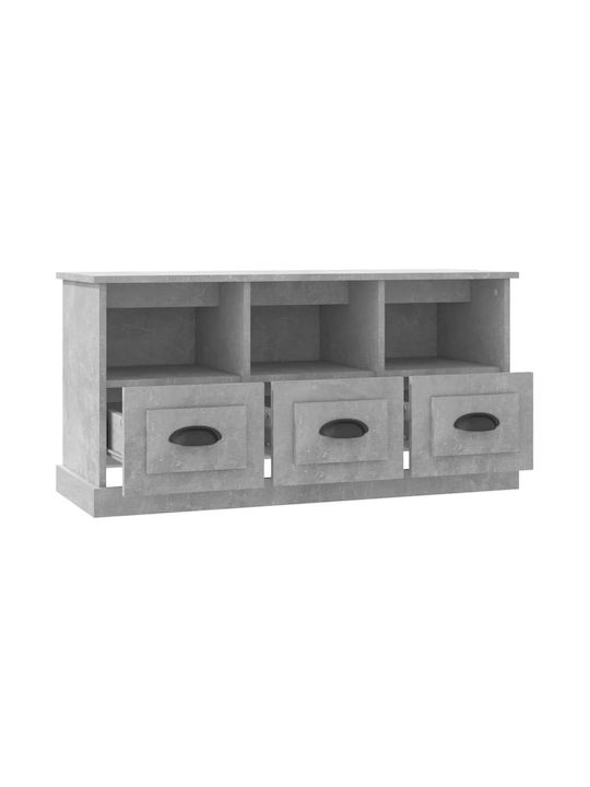 Έπιπλο Τηλεόρασης Γκρι Μ100xΠ35xΥ50cm