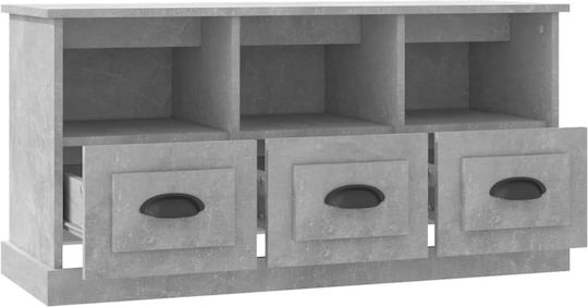 Έπιπλο Τηλεόρασης Γκρι Μ100xΠ35xΥ50cm