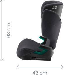 Britax Romer Discovery Plus Καθισματάκι Αυτοκινήτου High-back Booster i-Size με Isofix Space Black 15-36 kg