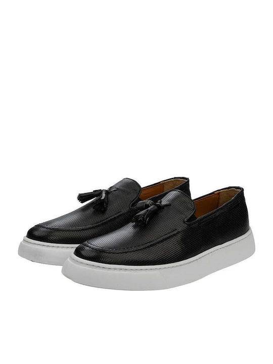 Men's Leather Loafers Black