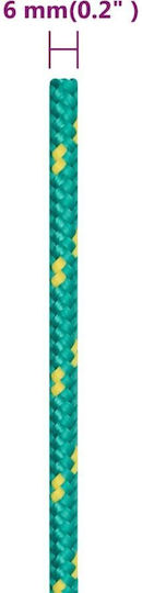 vidaXL Rope Knitted 6mm Green