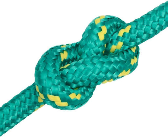 vidaXL Σnur Tricotat 16mm 250m Polipropilenă Green