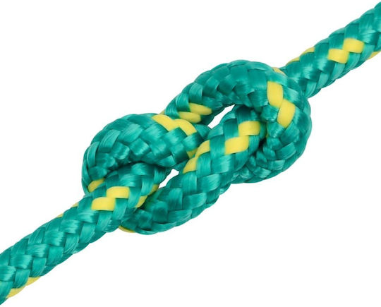 vidaXL Σnur Tricotat 6mm 50m Polipropilenă Green