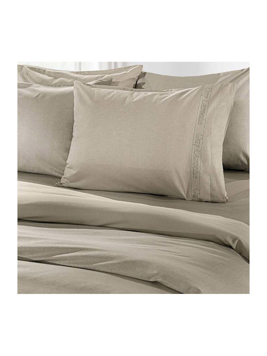 Guy Laroche Sheet Super-Double 240x270cm. Color Plus Taupe