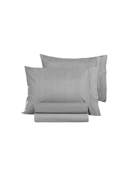 Guy Laroche Bettlaken Doppelter 200x265cm. Color Plus Silver