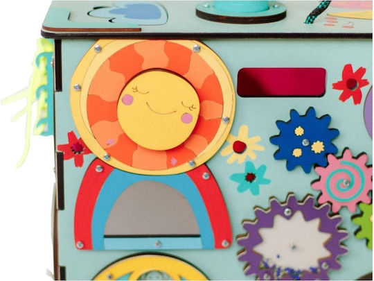Eli Neli Activity Cube Activity Cube made of Wood with Lights for 24++ Months