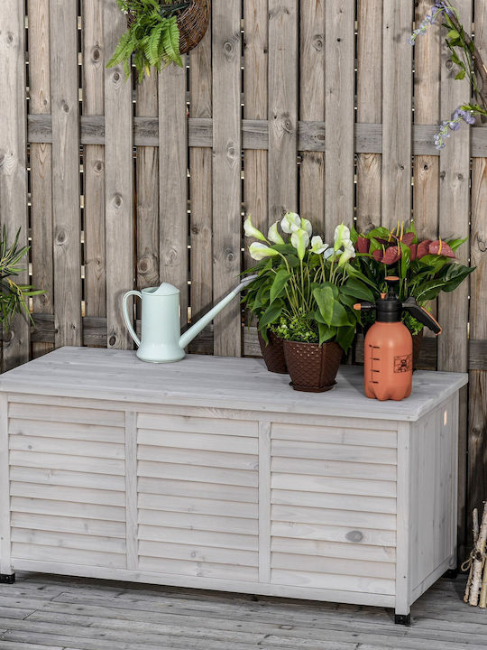 Outsunny Cutie de depozitare pentru exterior Lemn Gri L127xW56xH60buc