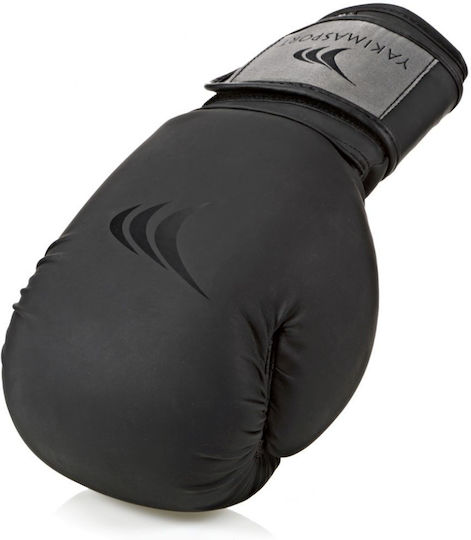 Yakimasport Sport Mars Παιδικά Γάντια Πυγμαχίας από Συνθετικό Δέρμα για Αγώνα Μαύρα