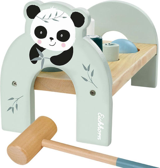 Eichhorn Spiel mit Hammer Hammer Panda aus Holz für 12++ Monate