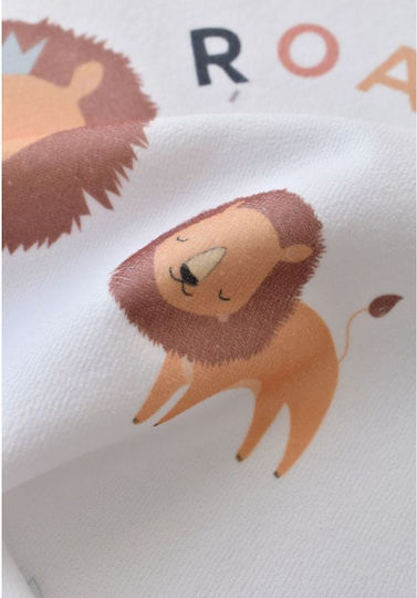 Bi Baby King Lion Scutec Impermeabil Alb 50x75εκ.