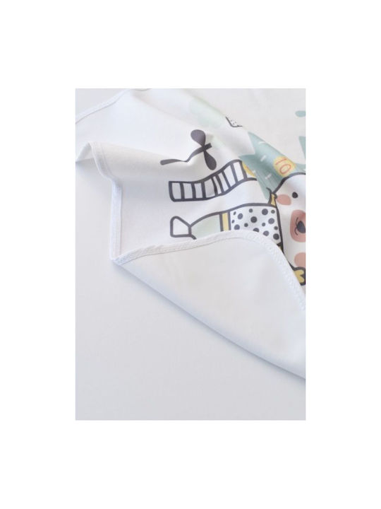 Bi Baby Rain Teddy Bear Αδιαβροχοποιημένο Σελτεδάκι Λευκό 50x75εκ.