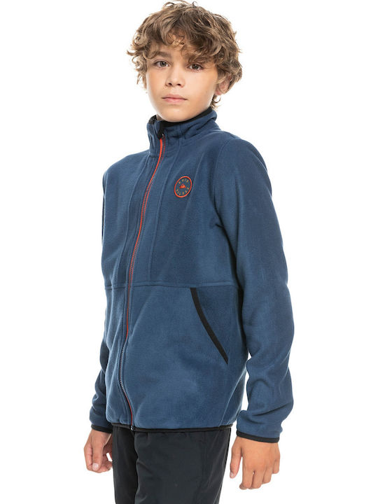 Kids Cardigan Fleece Blue Boys