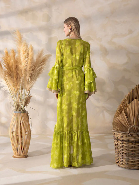Kimono Φόρεμα Mya Πράσινο