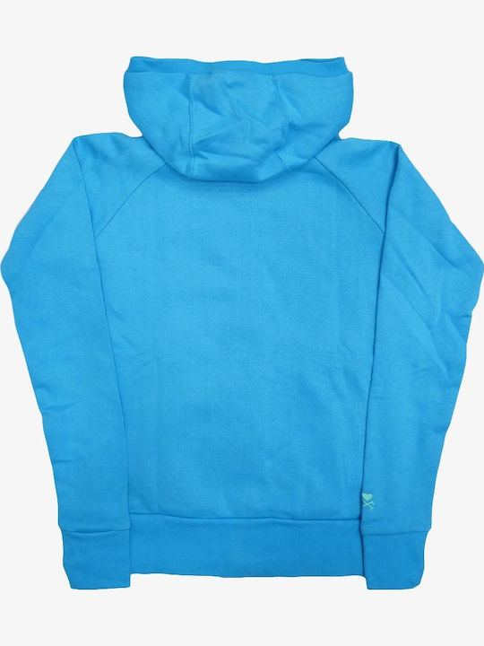 Women's Sweatshirt Jacket Hooded Blue
