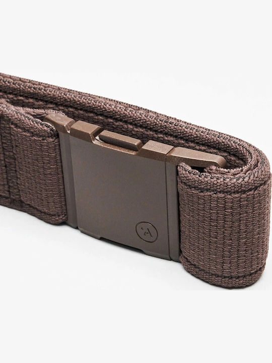 Elastic Men's Belt Knitted Brown