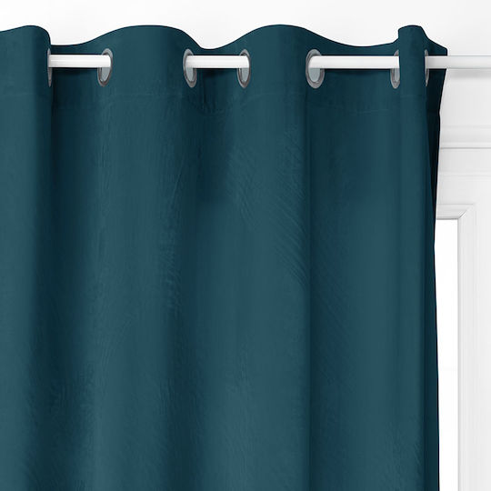 Atmosphera Verdunkelung mit Grommets Blau 140x260cm