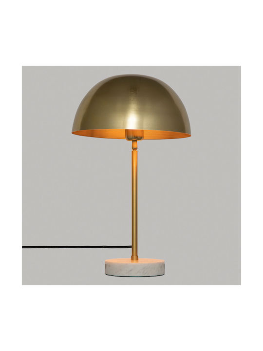 Atmosphera Lilio Metal Table Lamp for E27 Fitting with Gold Shade and Base
